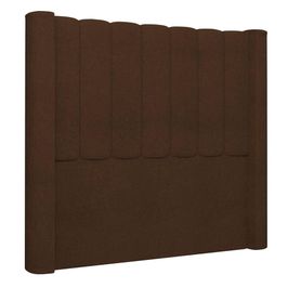 Cabeceira Casal Cama Box 140cm Claire Z04 Boucle Marrom - Mpozenato