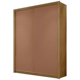 Guarda Roupa Solteiro 188cm 2 Portas Flex Dubai Nature/Camarim - Vila Rica