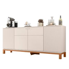 Balcão Buffet Sala de Jantar 179cm Lucca Off/Freijó C01 - Mpozenato
