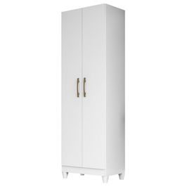 Armário Multiuso Lavanderia 55cm 2 Portas Staxx Branco Z17   - Mpozenato