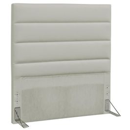 Cabeceira Solteiro 90cm Greta Sintético Bege Z51 - Mpozenato