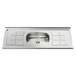 Pia de Cozinha com Cuba e Válvula Bali 120cm Aço Inox - Ghel Plus