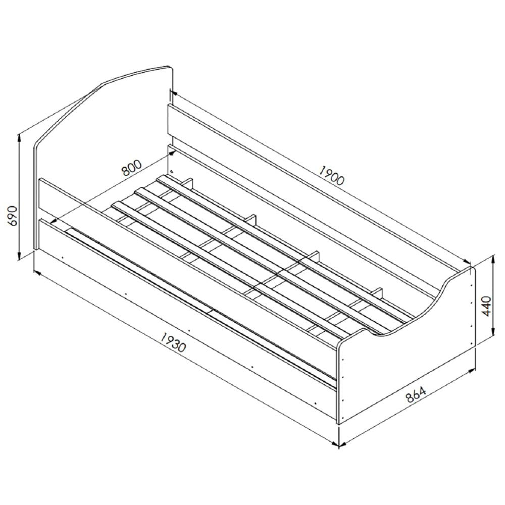 Cama Infantil Com Protetores Encanto A05 Branco - Mpozenato