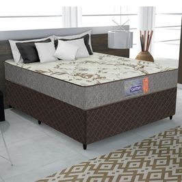 Cama Box Casal Gazin Supreme D-28 138x188x53cm  | Marrom