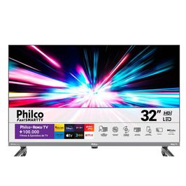 Smart TV Philco 32" HD LED Roku PTV32K34RKGB | Cinza (Bivolt)