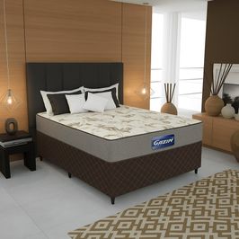 Cama Box Casal Gazin Supreme D-28 138x188x53cm  | Marrom