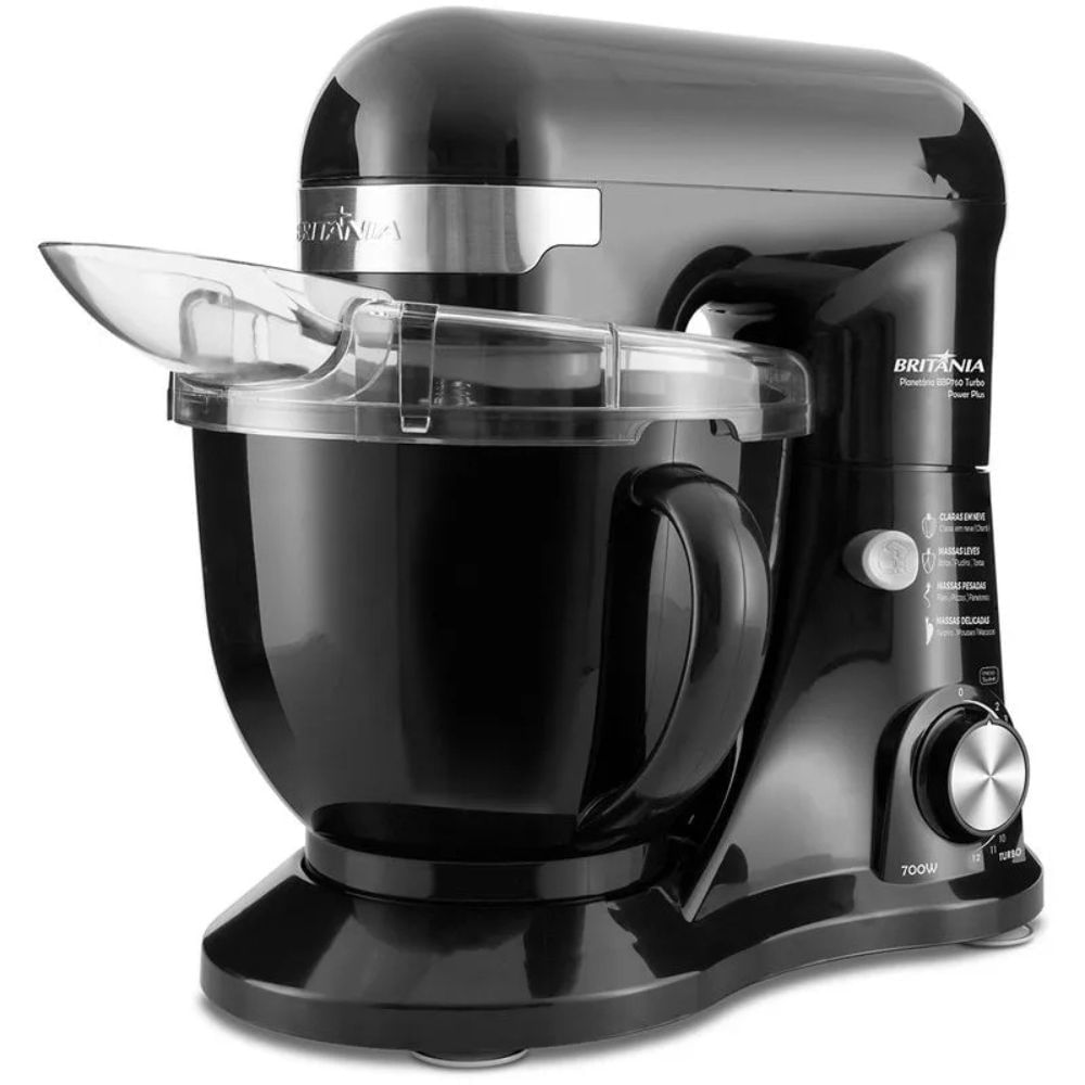 Batedeira Planetária Britânia Power Plus 12 Velocidades 4,5L 700W