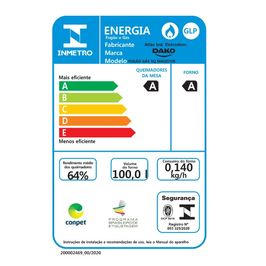 Fogão 5 Bocas Dako Magister com Mesa de Vidro e Acendimento Automático | Preto (Bivolt)