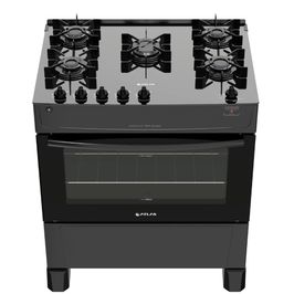 Fogão 5 Bocas Atlas Mônaco Top Glass com Mesa de vidro  | Preto (Bivolt)