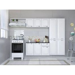 Cozinha Compacta Amanda em Aço 10 Portas e 1 Gaveta  | Branco (S/V)