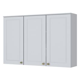 Armário de Cozinha Americana 3 Portas 120cm Henn | Branco (S/V)