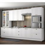 Armário de Cozinha Americana 3 Portas 120cm Henn