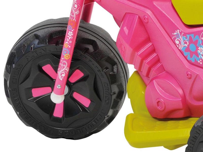 Moto Elétrica Bandeirante Infantil PINK XT3 Até 25kg Rosa