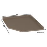 Tampo em MDF de Canto Oblíquo 78,5cm Henn