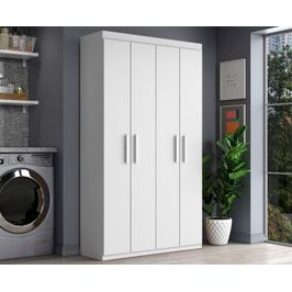 Armário Aramóveis Multiuso Com 4 Portas | Branco (S/V)