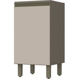 Balcão/Armário Connect Henn Sem Tampo Com 1 Porta | Duna/Cristal (S/V)