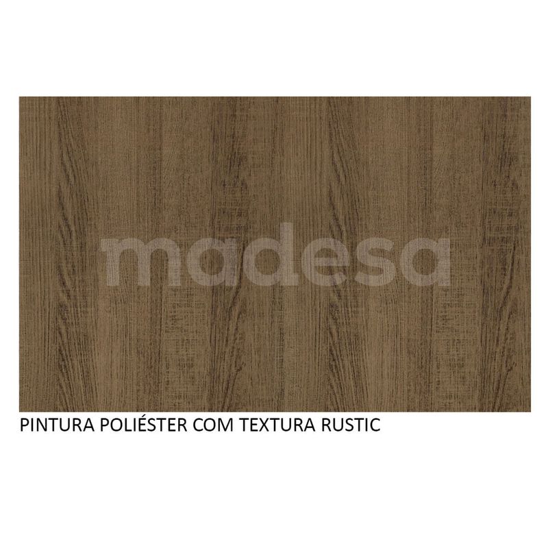 Guarda-Roupa Solteiro Madesa Luke 2 Portas de Correr de Espelho Rustic