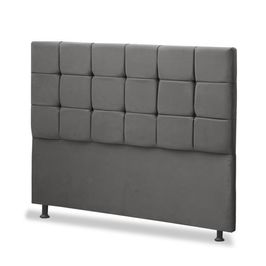 Cabeceira JS Móveis Sleep Para Cama Box 0,90m | Chumbo (S/V)