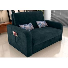 Sofá Cama Matrix Lady Day Reclinável | Petroleo/Floral  (S/V)