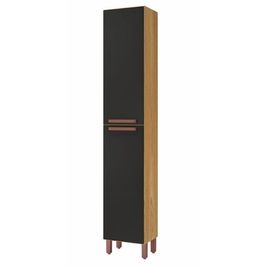 Paneleiro Indekes Monza Simples 2 Portas 40 cm | Freijo/Chumbo (S/V)