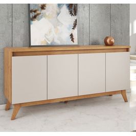 Buffet Vieiro Flip 4 Portas 16131-193527 | Mel/Off White (S/V)