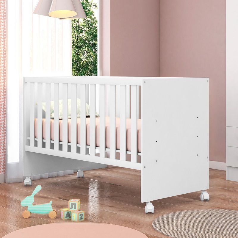 Berço Qmovi Doce Sonho Retro + Rodizio Lojas MM