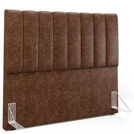 Cabeceira Cama Box Casal 140 cm Dália W01 Couríssimo Marrom - Lyam Decor