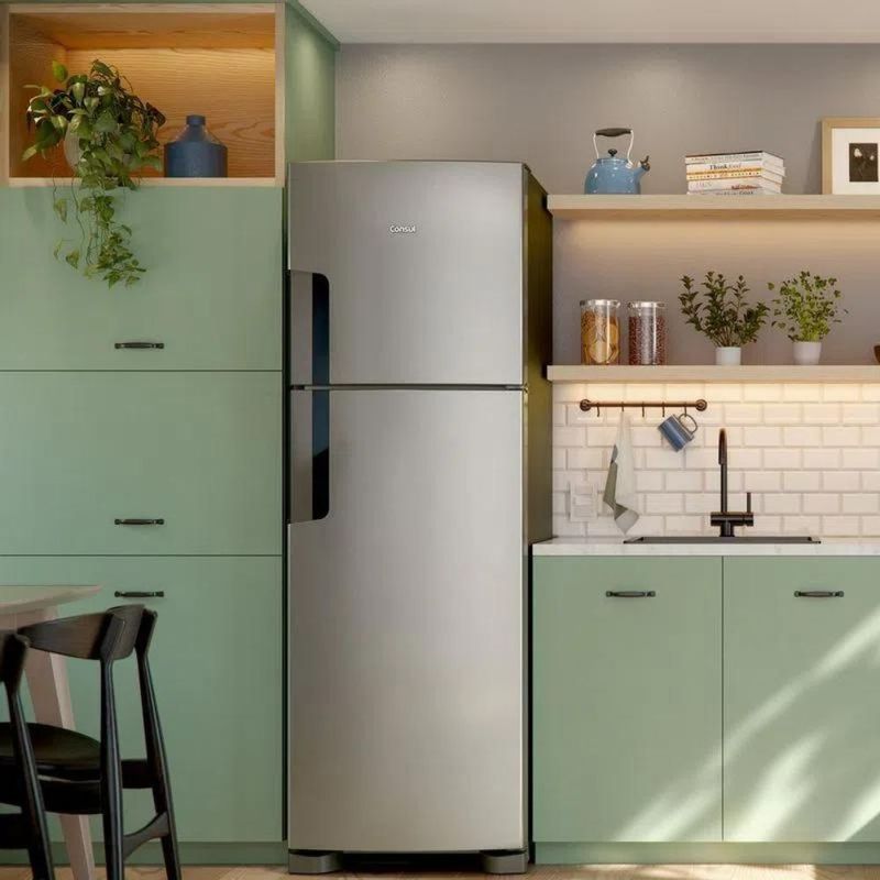 Geladeira Consul Frost Free Inox 386 L Duplex CRM44AKBNA