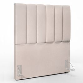 Cabeceira Cama Box Painel Solteiro 100 cm Dália W01 Linho Cru - Lyam Decor