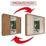 Guarda-Roupa-Casal-MDF-Demobile-Dalila-3-Portas-Com-Espelho