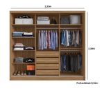 Guarda-Roupa-Casal-MDF-Demobile-Dalila-3-Portas-Com-Espelho