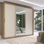 Guarda-Roupa-Casal-MDF-Demobile-Dalila-3-Portas-Com-Espelho