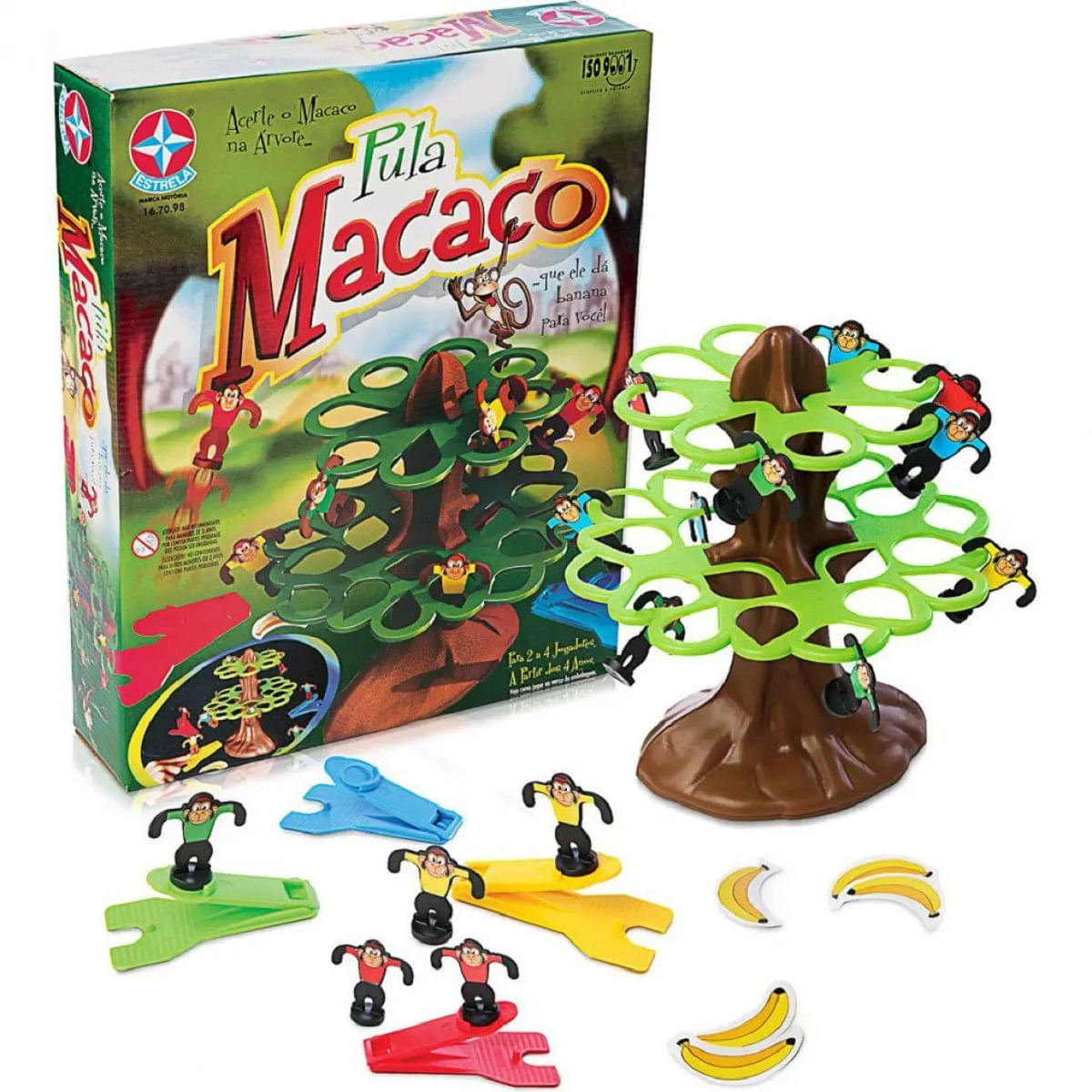 Jogo Pula Macaco Acerte o Macaco na Árvore Estrela - Verde