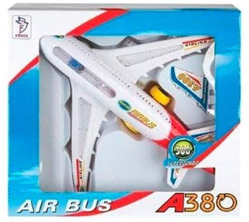 Avião Musical Companhia Aérea Com Luz Fenix Hj-165