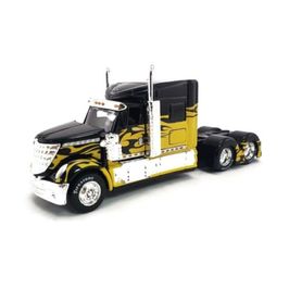 Miniatura Caminhão 1/64 Design Custom Rigs International Lonestar Preto Maisto 12389