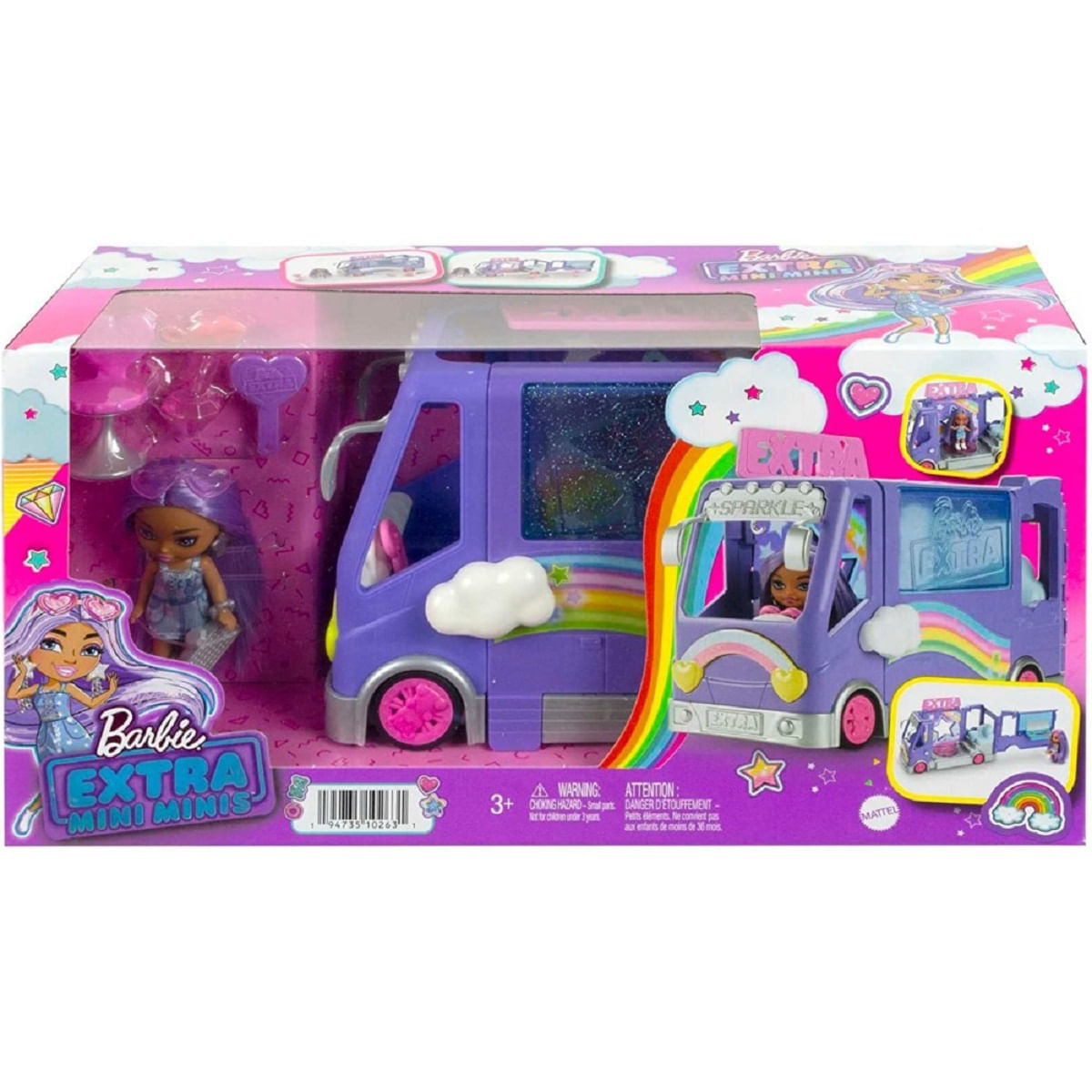 Barbie Mini Playset com Pets - Bumerang Brinquedos