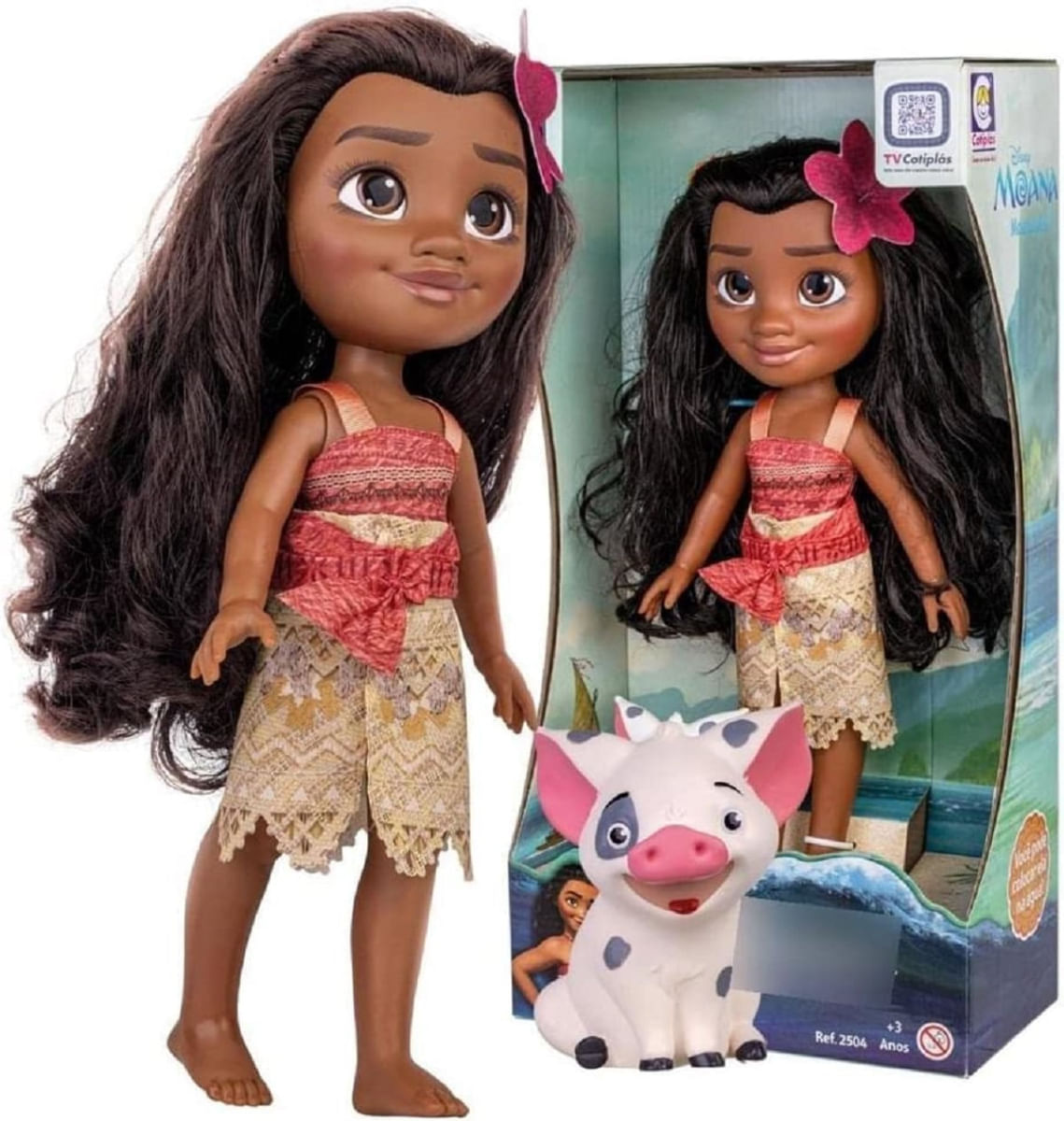Boneca Moana Ocean Adventure Disney Store Original | Frete