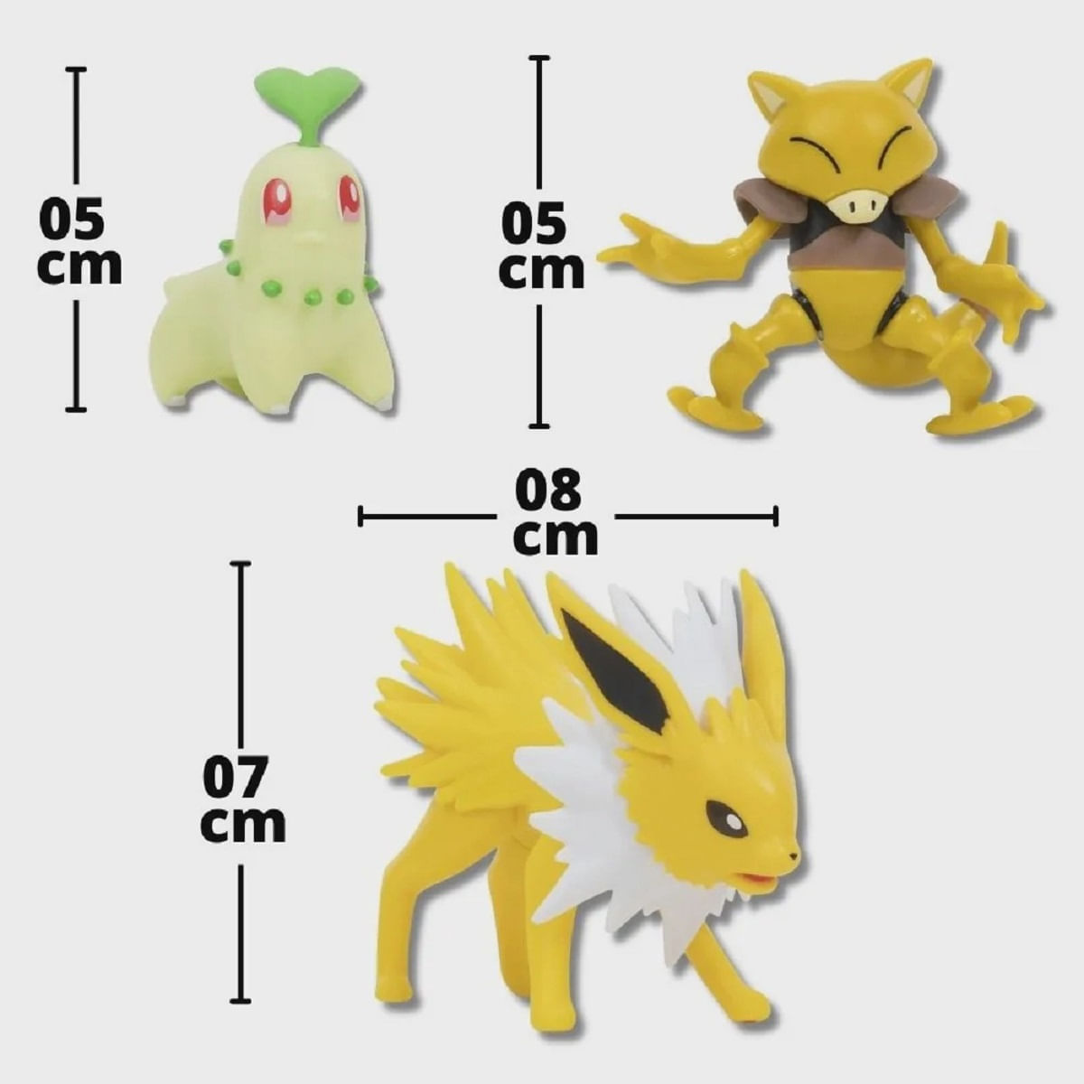 Pokemon Conjunto com 8 Figuras - Bumerang Brinquedos