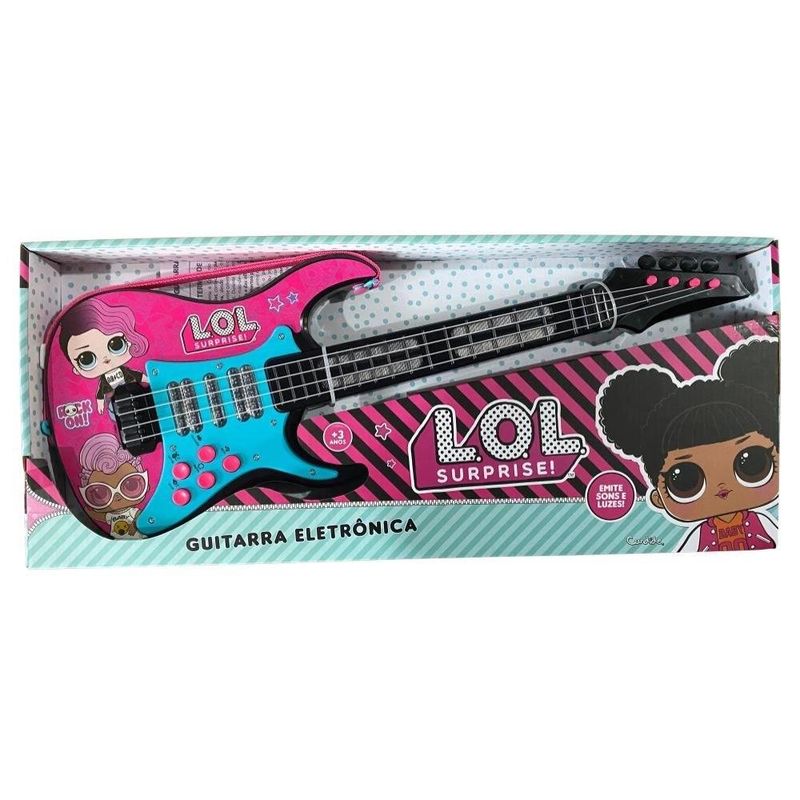 Guitarra Rock N Roll Preta Dó Ré Mi Fun Multikids - BR1532