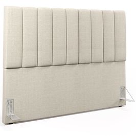 Cabeceira Cama Box Casal King 195 cm Dália W01 Linho Champagne - Lyam Decor
