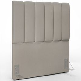 Cabeceira Cama Box Solteiro 100 cm Dália W01 Linho Bege - Lyam Decor