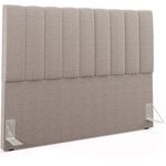 Cabeceira Cama Box Casal King 195 cm Dália W01 Bouclê Bege - Lyam Decor