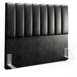Cabeceira Cama Box Casal 140 cm Dália W01 Couríssimo Preto - Lyam Decor