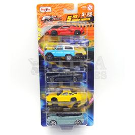 Miniatura Fm Maistinho Pack Com 5 Carros 1/64 Maisto 15325