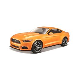 Miniatura Carro Ford Mustang Gt 2015 1/18 Laranja Maisto 31197