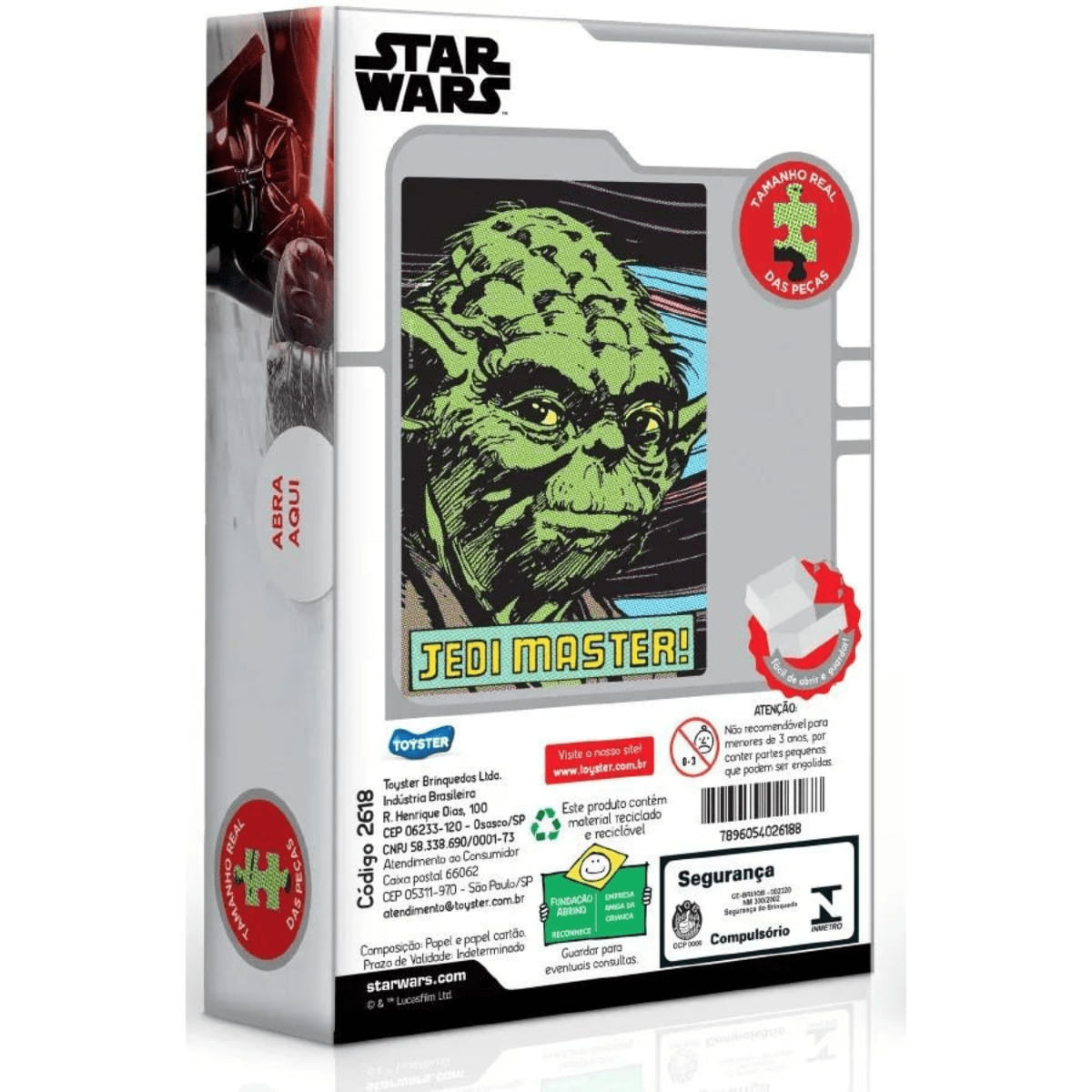 Quebra Cabeça 500 Peças Nano Yoda Star Wars Toyster - Lojas MM