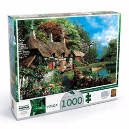 Quebra Cabeça Casa No Lago 1000 Peças Grow 02963