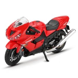 YAMAHA R1 Diecast Motocicleta Modelo, vermelho, preto, 1:18 Escala