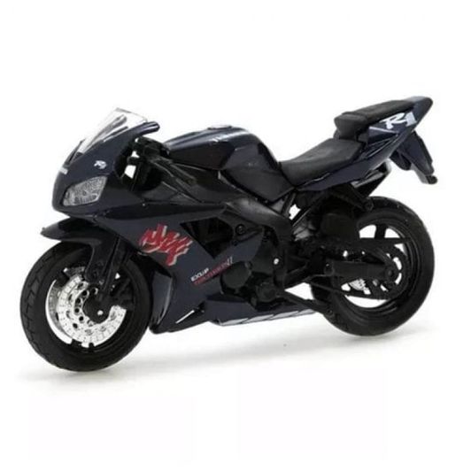 YAMAHA R1 Diecast Motocicleta Modelo, vermelho, preto, 1:18 Escala