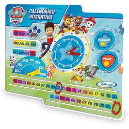 Relógio Calendário Patrulha Canina Xalingo 13854